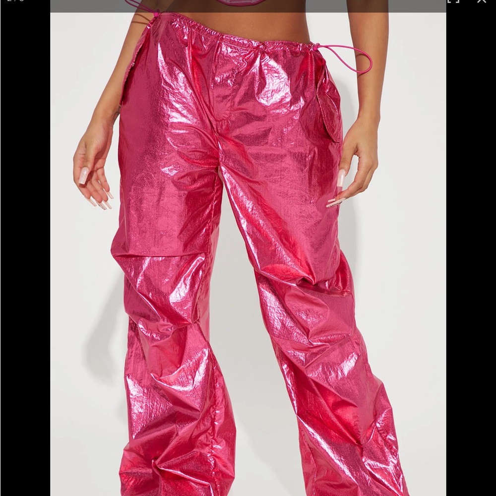Fashion Nova Metallic pants